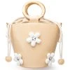 REGAL FLORAL DETAIL BUCKET BAG