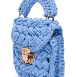 RHEBEKKA WOVEN BAG IN BLUE -handbag shop rhebekka woven bag in blue blue 4 4
