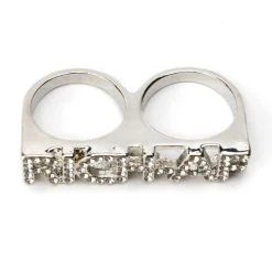 RICH B MULTI FINGER RING -handbag shop rich b multi finger ring silver 3 3