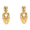 RODIN PEARL EMBELLISHED DROP EARRINGS -handbag shop rodin pearl embellished drop earrings gold 2 2