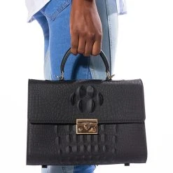 SEE YA LATER ALLIGATOR LARGE BLACK BAG -handbag shop see ya later alligator large black bag black 1 1 c1