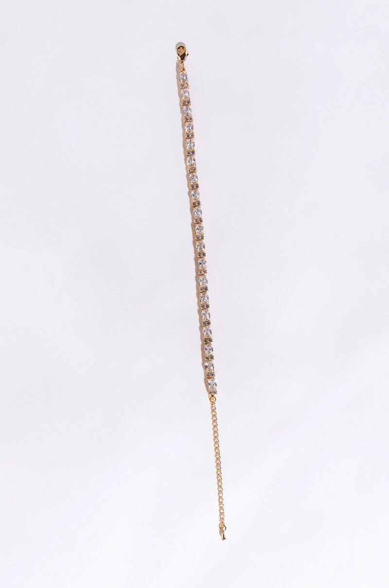 SEE YOU NEVER RHINESTONE CZ ANKLET 4 SEE YOU NEVER RHINESTONE CZ ANKLET - Image 2