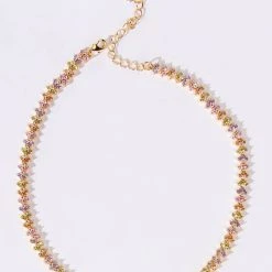 SHAME ON ME TENNIS CZ NECKLACE