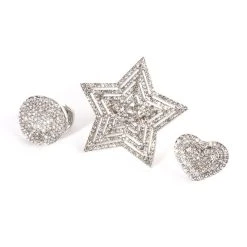 SHOOT FOR THE STARS RHINESTONE RING SET