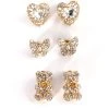 SHORT N SWEET RHINESTONE STUD SET