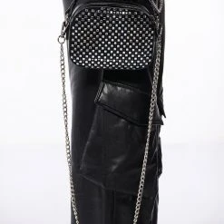 SHORTIE EMBELLISHED BLACK PURSE -handbag shop shortie embellished black purse black 2 2 c1 c1