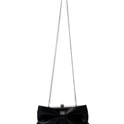 SITTING PRETTY FAUX LEATHER CLUTCH -handbag shop sitting pretty faux leather clutch black 3 3
