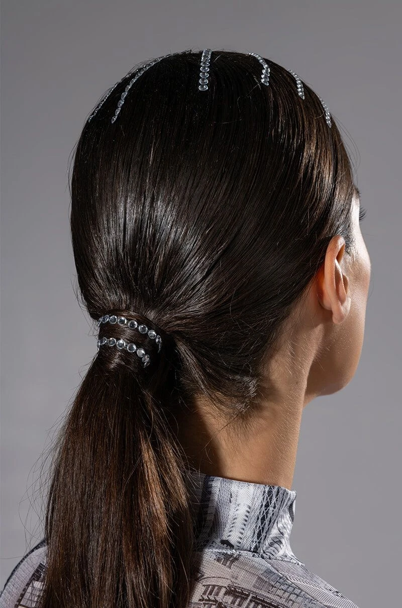 SMALL CIRCLE HAIR GEM STICKERS 6 SMALL CIRCLE HAIR GEM STICKERS - Image 4