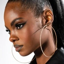 SPARKLE GOLD 100MM RHINESTONE HOOPS -handbag shop sparkle gold 100mm rhinestone hoops gold 1 1