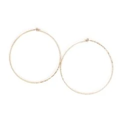 SPARKLE GOLD 100MM RHINESTONE HOOPS