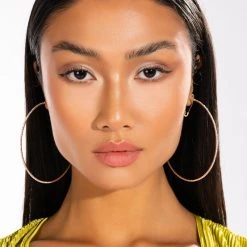 SPARKLE ROSE GOLD 80MM RHINESTONE HOOPS -handbag shop sparkle rose gold 80mm rhinestone hoops rose gold 1 1