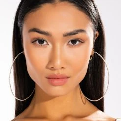 SPARKLE SILVER 100MM RHINESTONE HOOPS -handbag shop sparkle silver 100mm rhinestone hoops silver 1 1