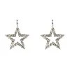 STAR POWER BLING EARRING -handbag shop star power bling earring silver 2 2