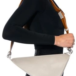 STATUS QUO TWO TONE SHOULDER BAG -handbag shop status quo two tone shoulder bag beige 2 2