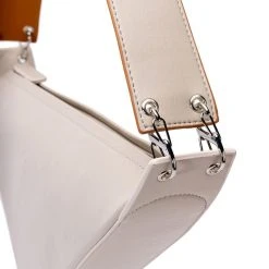 STATUS QUO TWO TONE SHOULDER BAG -handbag shop status quo two tone shoulder bag beige 6 6