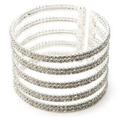SWEET LOVE SILVER RHINESTONE CUFF -handbag shop sweet love silver rhinestone cuff silver 3 3 c1
