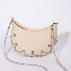 SWEETIE RHINESTONE CORD PURSE