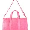 TERRY PINK WEEKEND BAG -handbag shop terry pink weekend bag pink 3 3