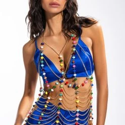 TROPICAL FANTASY BODY CHAIN BRA
