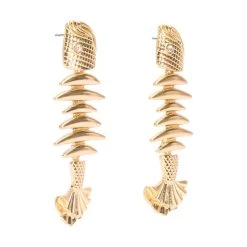 UPSTREAM DANGLE EARRINGS -handbag shop upstream dangle earrings gold 3 3