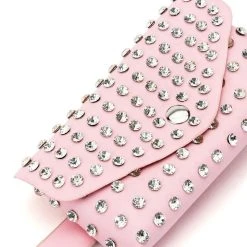 WOKE UP IN VEGAS RHINESTONE BELT BAG -handbag shop woke up in vegas rhinestone belt bag pink 5 5