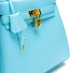 WORK IT PU LEATHER LIGHT BLUE BAG -handbag shop work it pu leather light blue bag blue 6 6