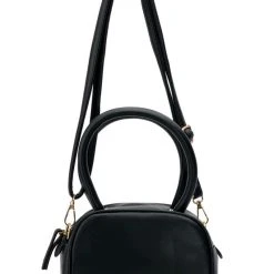 YOU SO RIGHT BOWLING BAG -handbag shop you so right bowling bag black 5 5